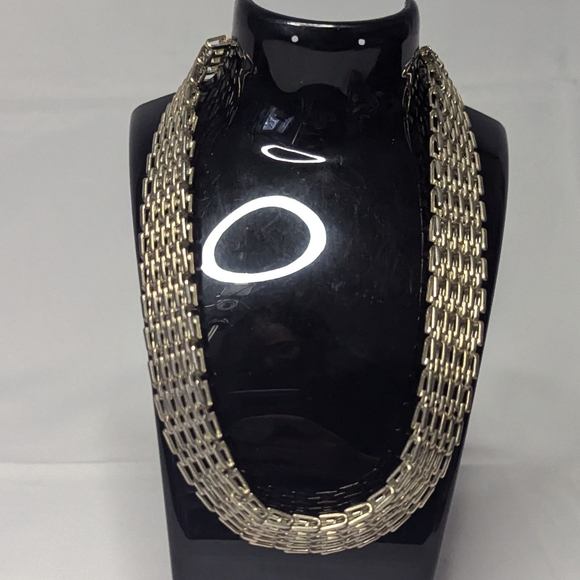 3 for $30 Vintage 80s silver tone chain link necklace - Picture 5 of 9